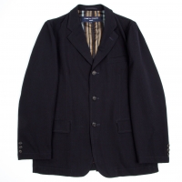  (SALE) COMME des GARCONS HOMME Back stripe wool jacket Navy M