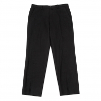  (SALE) TERRIT Wool nylon flannel pants (Trousers) Black 50