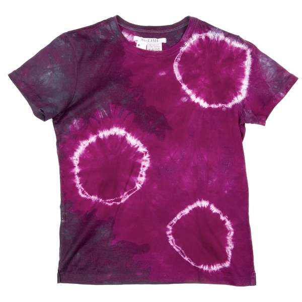 【SALE】ワイズビスリミY's bis LIMI 絞り染め半袖Tシャツ 濃淡紫S