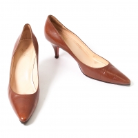  (SALE) Christian Louboutin Leather Pumps Brown 37.5