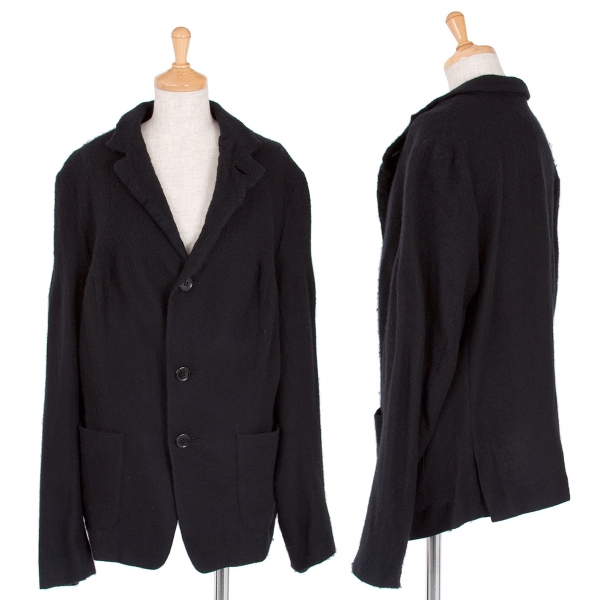 Yohji Yamamoto FEMME Wool gradation jacket Black 2 | PLAYFUL