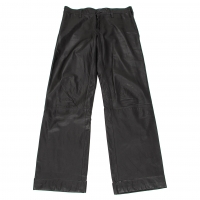  (SALE) LIMI feu Leather biker pants (Trousers) Black S
