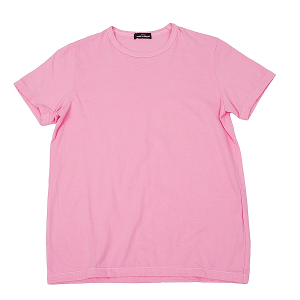 【SALE】トリコ コムデギャルソンtricot COMME des GARCONS コットン製品染め半袖Tシャツ ピンクM位