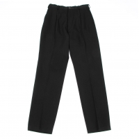 (SALE) Y's Tuck Wool Gabardine Pants (Trousers) Black M