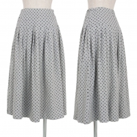  (SALE) ISSEY MIYAKE I.S. Cotton Dot Skirt Grey 9