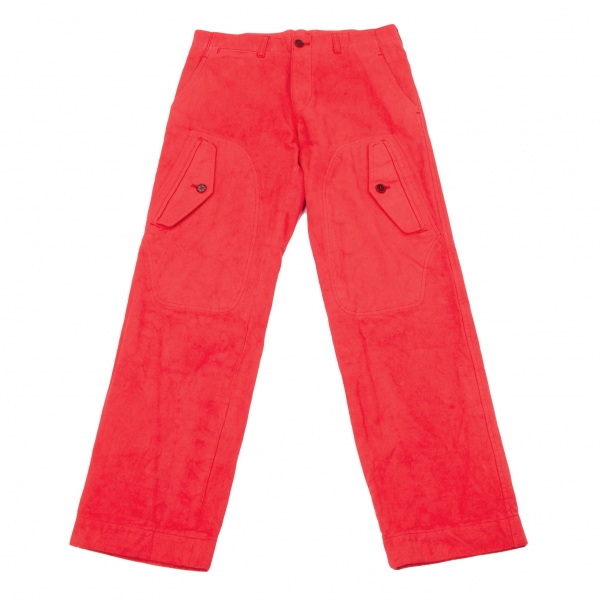 【SALE】コムデギャルソン オムCOMME des GARCONS HOMME 製品染めポケットデザインパンツ 赤M