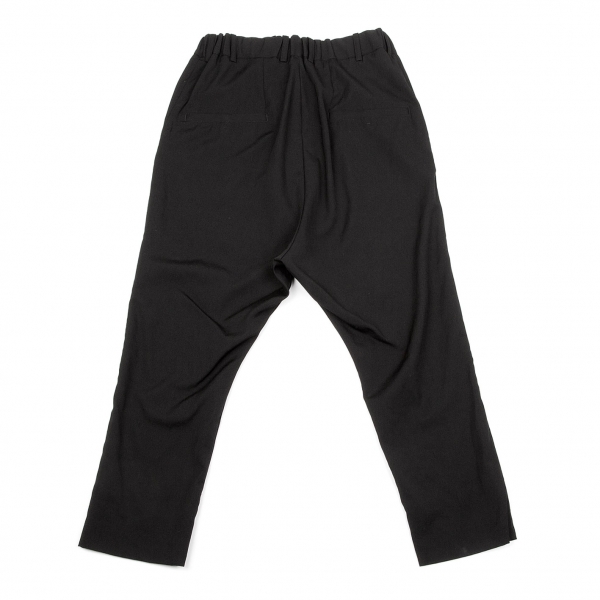 Yohji Yamamoto POUR HOMME Wool Slash Pocket Pants Black 2