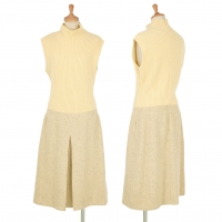  (FINAL PRICE)FOXEY Rib knit Sleeveless Dress Ivory 42
