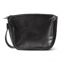  (SALE) ISSEY MIYAKE MEN Leather mini pouch Black 