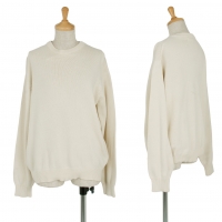  (SALE) Y's Cotton knit sweater (Jumper) Ivory S-M
