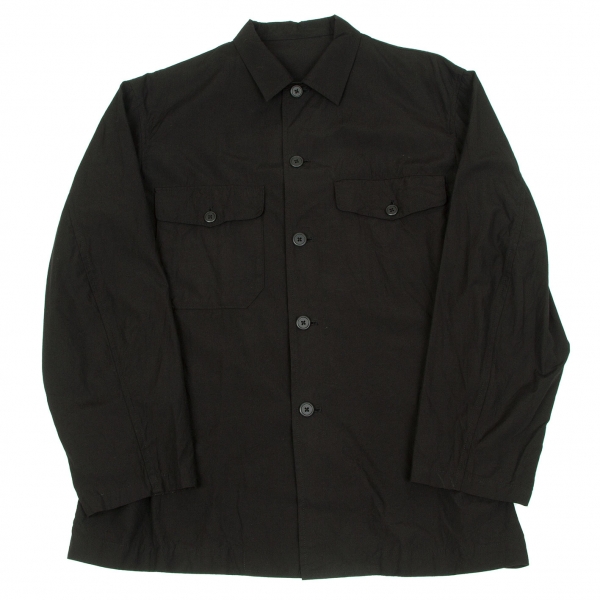【SALE】ワイズフォーメンY's for men 製品洗い加工サイドベルテッドシャツジャケット 黒M位