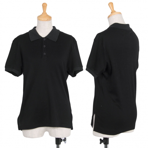 【最終値下げ】ワイズY's コットンサイドスリットポロシャツ 黒2