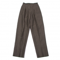  (SALE) Y's for men Blend linen Pants (Trousers) Brown S