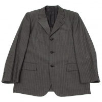  (SALE) COMME des GARCONS HOMME Stripe Jacket Charcoal M