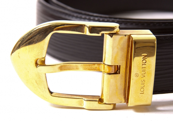 Louis Vuitton Epi LV Malletier 25MM Belt - Black Belts