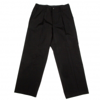  Y's for men Wool Gabardine Pants (Trousers) Black 2