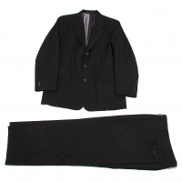  Y's for men Lining switch Wool Gabardine Suit Black 2