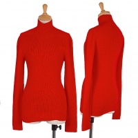  (SALE) Y's High neck Wool Knit sweater (Jumper) Red 3