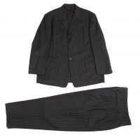  Y's for men Stripe Wool Suit Black,White M
