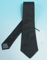  Brand new ! Dior HOMME polka dots silk tie Black 