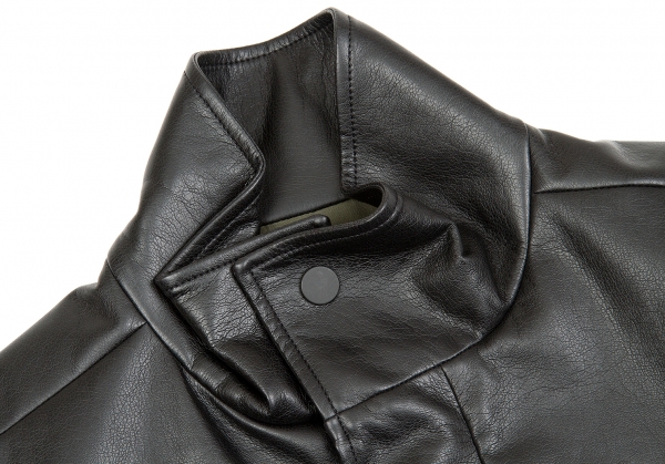 Gosha Rubchinskiy Fake Leather Jacket Black M | PLAYFUL