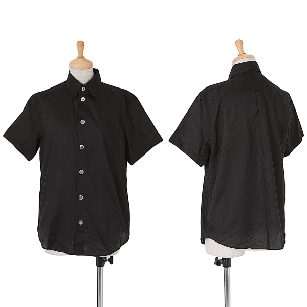 ワイズY's コットン半袖シャツ 黒3
