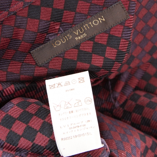 Louis Vuitton Brown Gingham Check Detachable Sleeve Short Coat S Louis  Vuitton