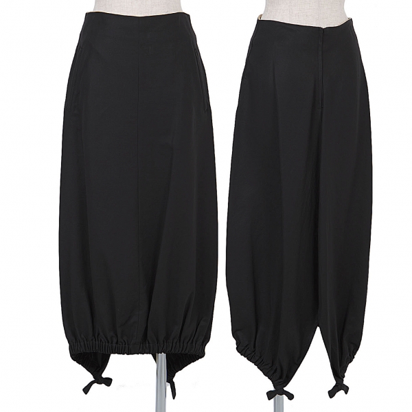 【SALE】ワイズY's コットン絞りフィッシュテールスカート 黒3