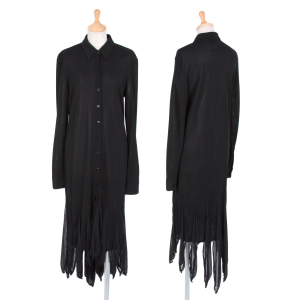 【SALE】ジャンポールゴルチエファムJean Paul GAULTIER FEMME 裾デザインシャツワンピース 黒40