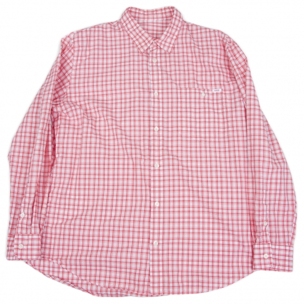 Papas Cotton Plaid Long Sleeve Shirt Red,White,Blue,Yellow 50(L) | PLAYFUL
