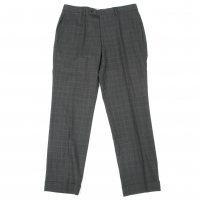  TOMORROWLAND Ermenegildo Zegna Wool Plaid Pants (Trousers) Grey 48