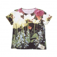  Paul Smith BLACK Flower transfer print T Shirt Multi-Color M