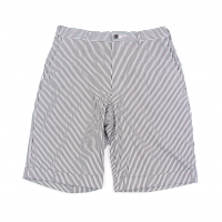  (SALE) COMME des GARCONS HOMME DEUX Stripe Shorts White,Black M