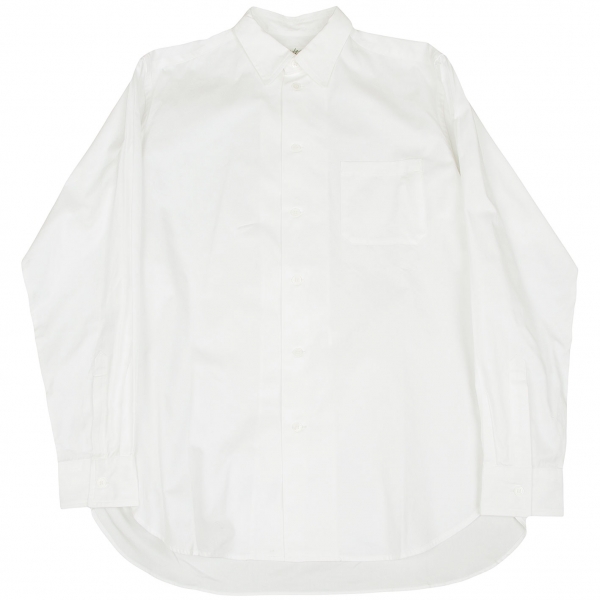 ヨウジヤマモトプールオムYohji Yamamoto POUR HOMME コットンギャバベーシックシャツ 白4