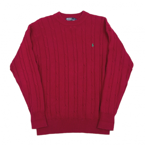 POLO RALPH LAUREN Knit Sweater Red M 