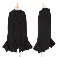  (SALE) Y's Wool Knit Cloak Jacket (Jumper) Black 3