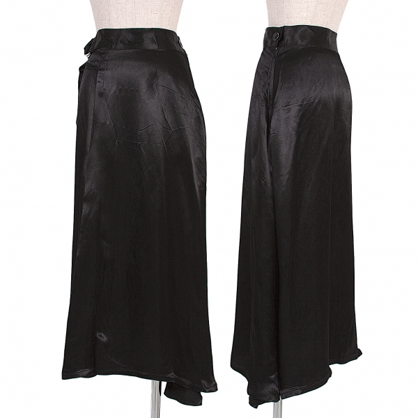 【SALE】ワイズY's レーヨンフレアースカート 黒3