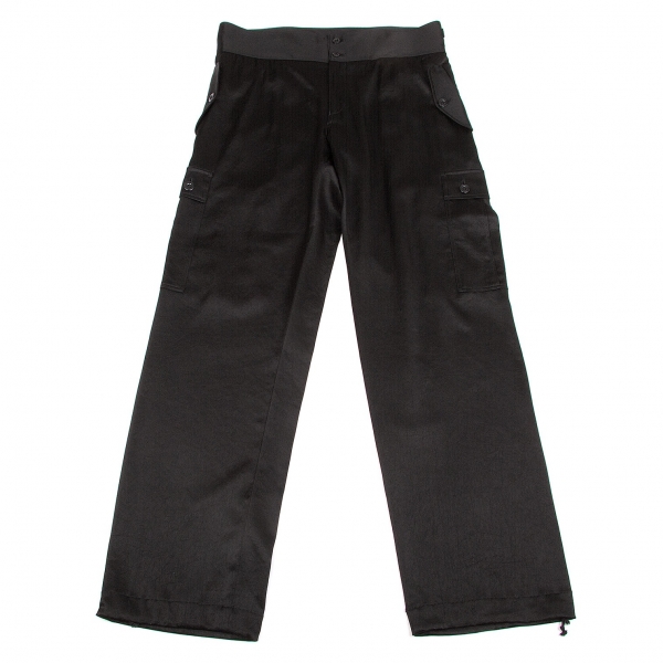 SALE) ISSEY MIYAKE FETE Cargo Pants (Trousers) Black 3 | PLAYFUL