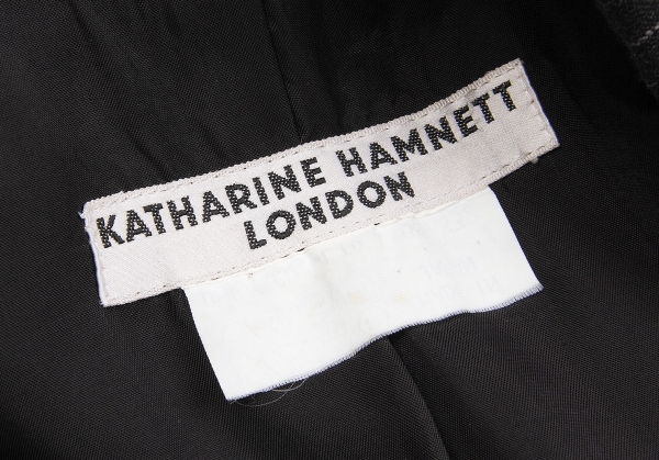 KATHARINE HAMNETT LONDON Stripe Jacket Charcoal M | PLAYFUL