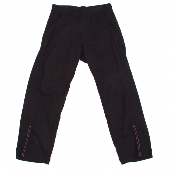 【SALE】ワイズY's コットンバックデザインポケットパンツ 黒1