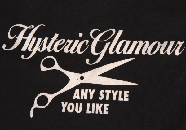 HYSTERIC GLAMOUR Girl Print T Shirt Black S | PLAYFUL