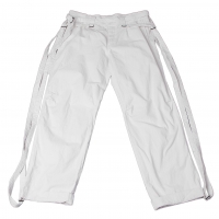  Y's for men Cotton Belted Pants (Trousers) White 3