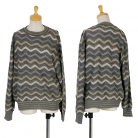  MISSONI SPORT Zigzag Stripe Knit Sweater (Jumper) Navy,Sky blue,Brown 48
