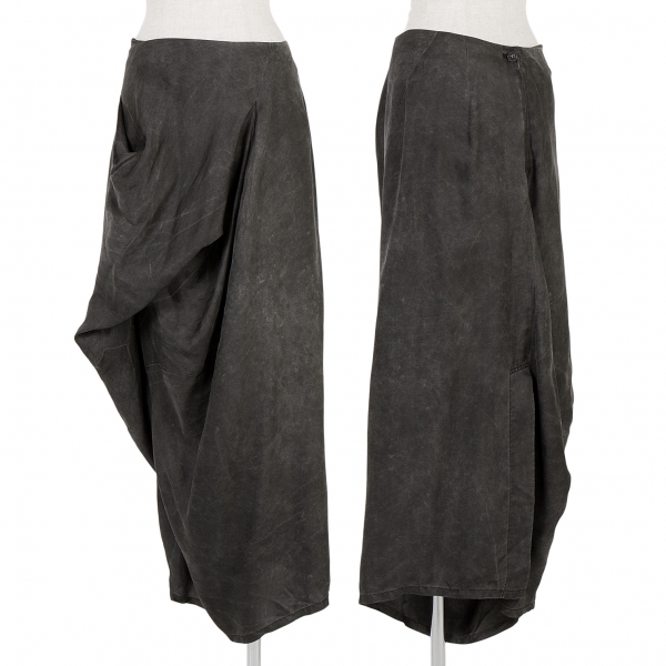 ワイズY's シルク変形スカート グレーM