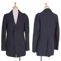 Yohji Yamamoto NOIR Cotton Linen Jacket Navy 1