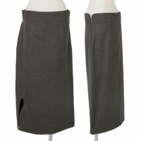  Yohji Yamamoto FEMME Wool Skirt Grey 1