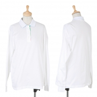  LEONARD SPORT Long Sleeve Polo Shirt White M