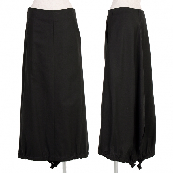 【SALE】ワイズY’s コットンフィッシュテールスカート 黒3