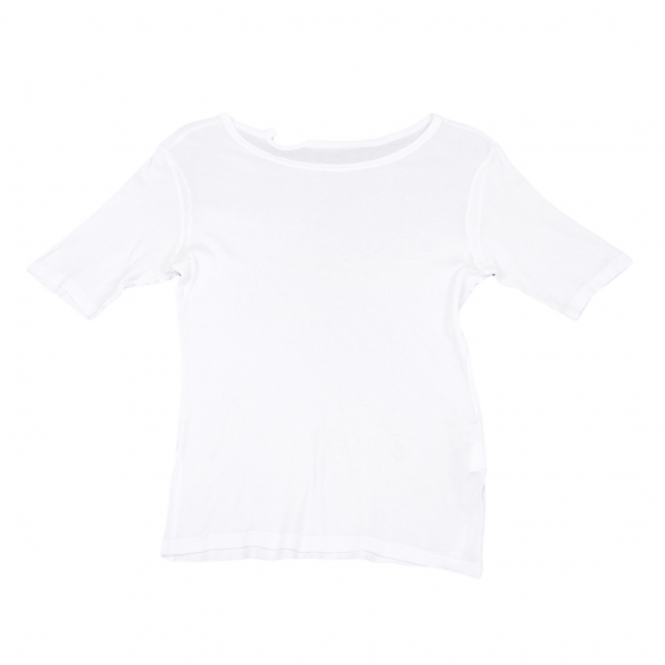 【SALE】ワイズY's デザインネックTシャツ 白3