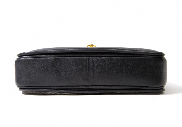 PHILIPPE ROUCOU Leather Bag Black,Beige